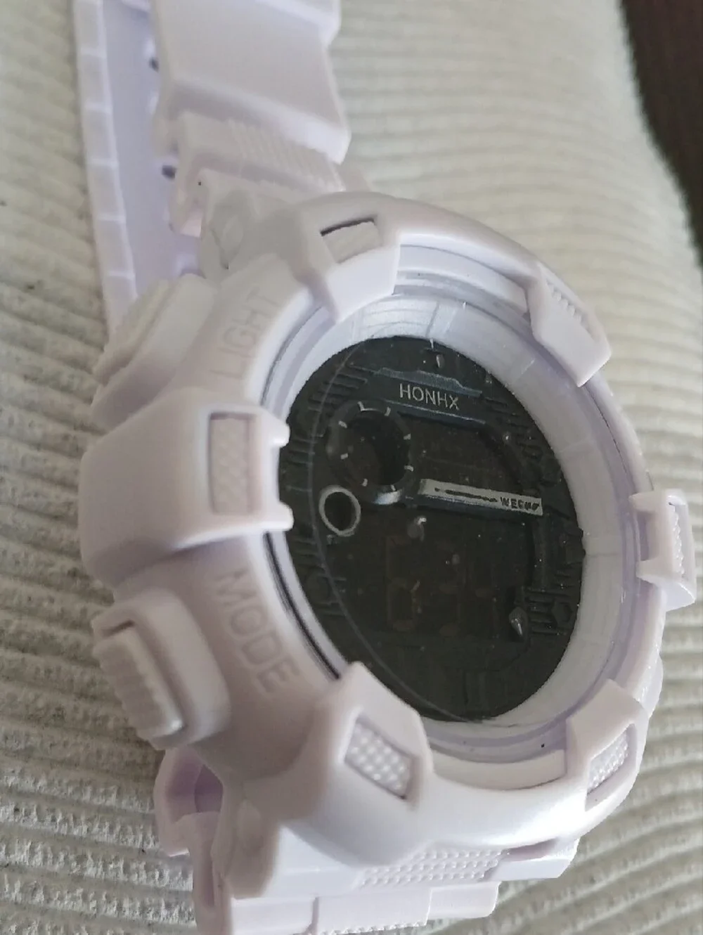 White Digital Sports Watch